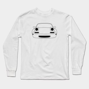 Mazda MX5 Black Outline Long Sleeve T-Shirt